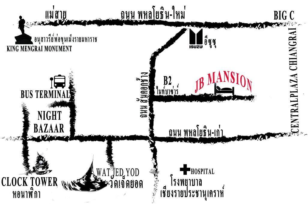 Jb Mansion Hotel Chiang Rai Exteriör bild